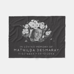  donkerbloedig gedenkteken in liefdevol geheugen fleece deken