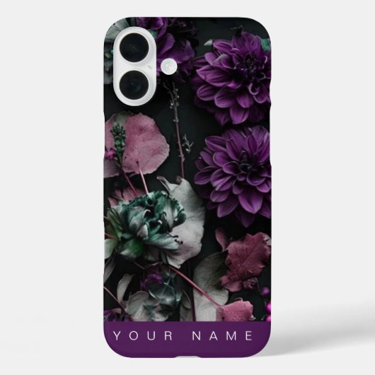Donkerbloesem Paarse Case-Mate iPhone Case (Achterkant)