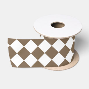 Donkerbruin diamantpatroon lint