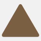 Donkerbruin Driehoek Sticker (Voorkant)