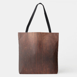 Donkerbruin Faux Hood Tote Bag