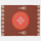 Donkerbruin Fleece Deken (Voorkant (Horizontaal))