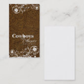 Donkerbruin geboost leder en kant Visitekaartje (Voorkant / Achterkant)