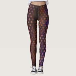 Donkerbruin gevlekt leggings