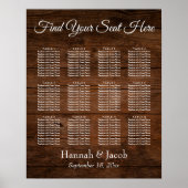 Donkerbruin hout, weddenschappen poster (Voorkant)