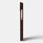 Donkerbruin leder Case-Mate iPhone case (Achterkant / Links)