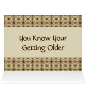 Donkerbruin met gouden patroon (Binnen Horizontaal (Boven))