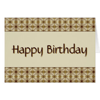 Donkerbruin met gouden patroon