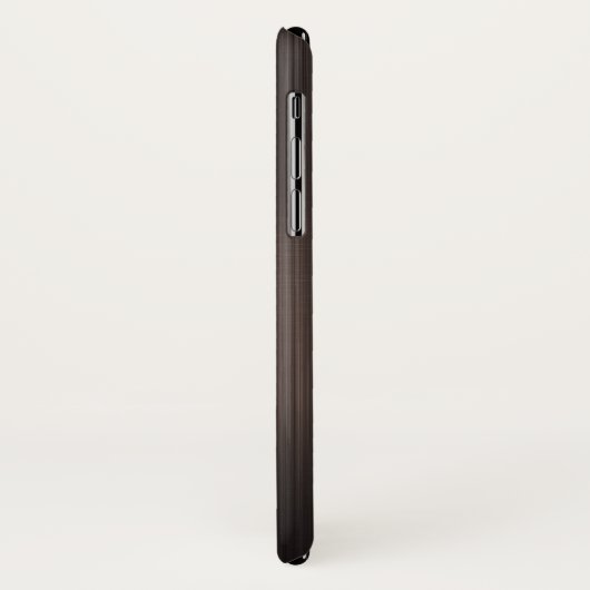 Donkerbruin metallisch achtergrondmonogram Case-Mate iPhone case (Achterkant/links)