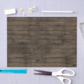 Donkerbruin rustiek schuur hout tissuepapier (Craft)