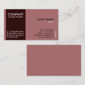 Donkerbruin zijband - Midbruin (AF6D6D) Visitekaartje (Voorkant / Achterkant)