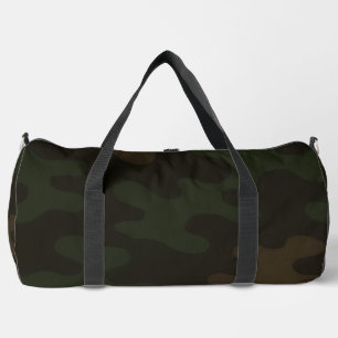 Donkerbruine bosgroene rijke aardse camouflage plunjezak