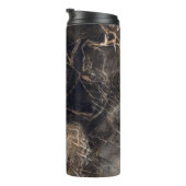 Donkerbruine marmeren gouden aderen thermosbeker (Geroteerd rechts)