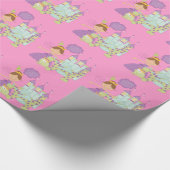 Donkerbruine Prinses Cadeaupapier (Hoek)