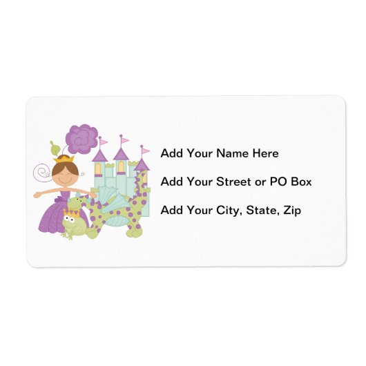 Donkerbruine Prinses Etiket (Voorkant)