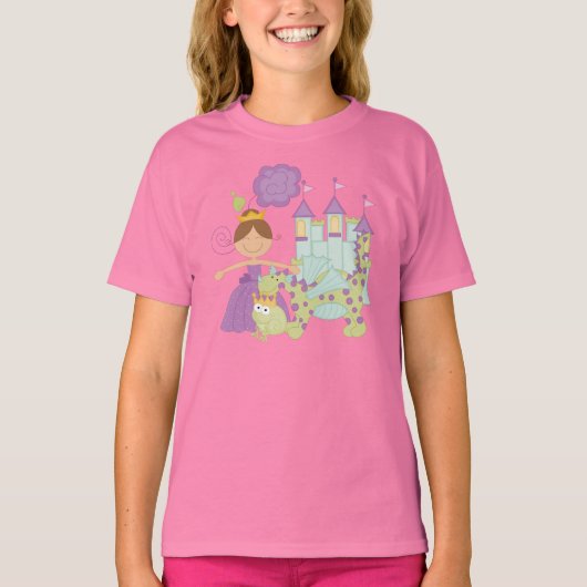 Donkerbruine Prinses T-shirt (Voorkant)