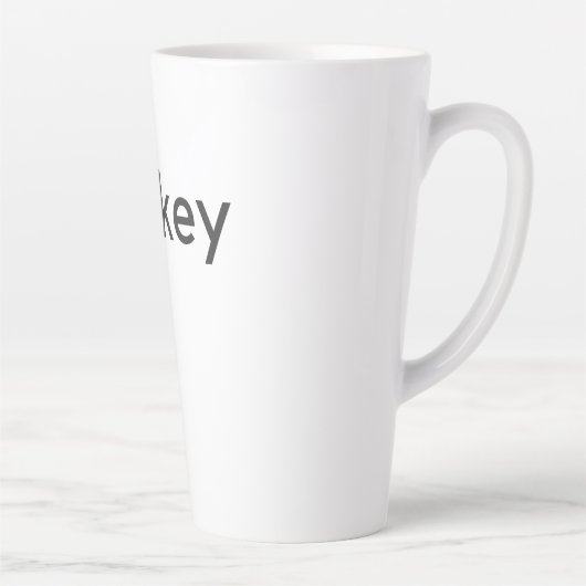 donkerdonker latte mok (Rechts)