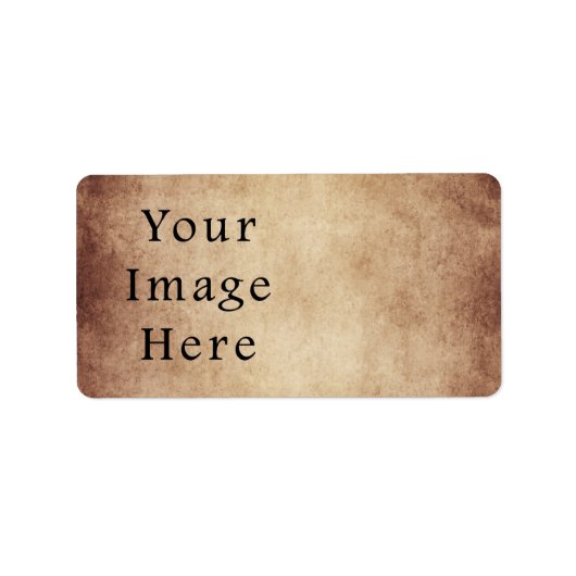 donkerdonkerbruin verouderingspapier etiket (Voorkant)