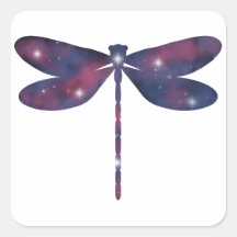 Donkerdunne Dragonfly Starscape Sticker
