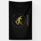 Donkere aangepaste logo vinyl banners (Verticaal)