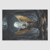 Donkere aartsengel stijgend uit Dode Land Tissuepapier (Voorkant)