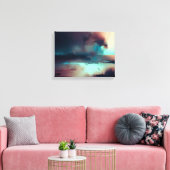Donkere abstracte kunstprint canvas afdruk (Insitu (Woonkamer))