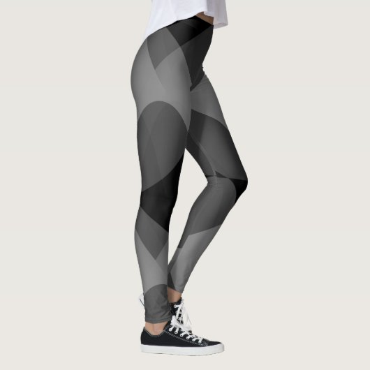 Donkere abstracte leggings (Rechts)
