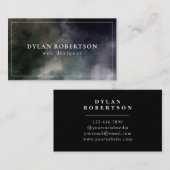 Donkere Abstracte textuur | Modern Visitekaartje (Voorkant / Achterkant)