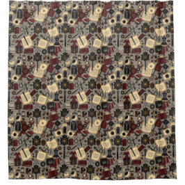 Donkere Academia Douchegordijn –  elegantie