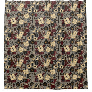 Donkere Academia Douchegordijn –  elegantie