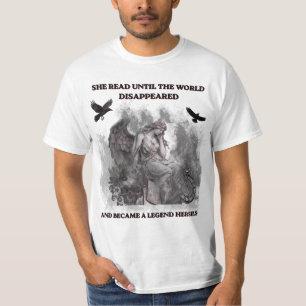 Donkere Academia Engel Gotische Leescitatenposter T-shirt