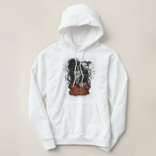 Donkere Academia Gotische Crop Hoodie   Edgy Skele