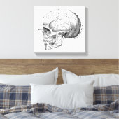 Donkere Academia Skull Canvas Art (Insitu (Slaapkamer))