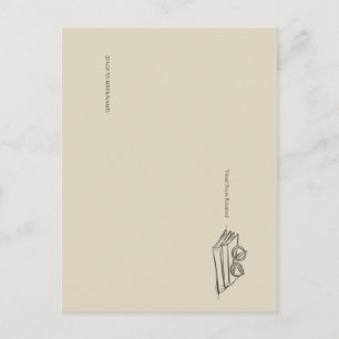 Donkere Academics – Vintage Boek Kunst   Cadeau vo Briefkaart