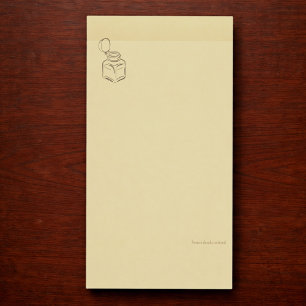 Donkere Academie Inktpot – Minimalistische Vintage Post-it® Notes
