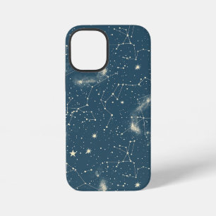 Donkere Academie Navy Ivoor Maan Constellatiekaart iPhone 12 Mini Hoesje