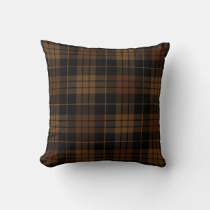 Donkere Academie Tan Plaid Kussen