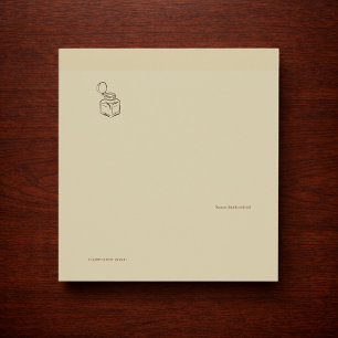 Donkere Academische Inktpot – Minimalistische Vint Post-it® Notes