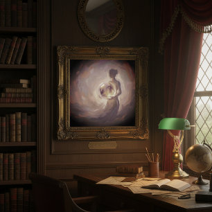 Donkere Academische Sfeervolle Vrouwelijke Schilde Poster