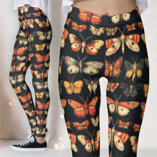 Donkere Academische Victoriaanse Gotische Mot Spec Leggings