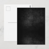 Donkere achtergrond: donkerste grijs briefkaart (Voorkant / Achterkant)