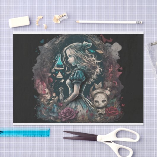 donkere Alice 2 ontkoppeling Tissuepapier (Craft)