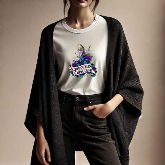 Donkere Alice Curiouser en Curiouser T-Shirt