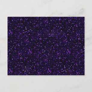 Donkere Amethyst Paarse Glitter Briefkaart