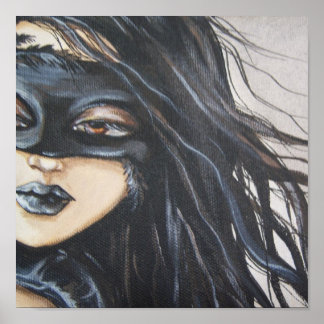 Donkere Angel Canvas afdrukken Poster