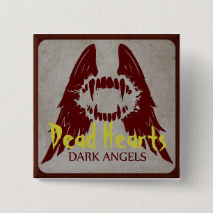 Donkere Angels - Doodharten romans Vierkante Button 5,1 Cm