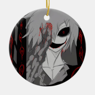 Donkere Anime Fantasy Kraai en Duivel Kunst Keramisch Ornament