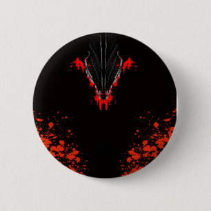 Donkere Anime Fantasy Kraai en Duivel Kunst Ronde Button 5,7 Cm