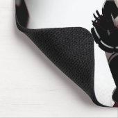 Donkere Anime Girl - Op wit Muismat (Hoek)