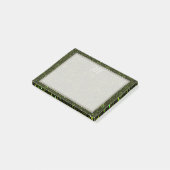 Donkere Apple Green Glitter Post-it® Notes (Schuin)